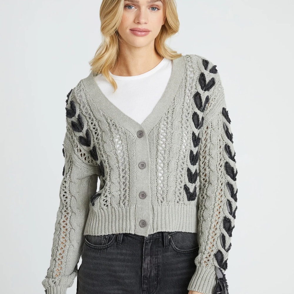 Driftwood Sweater Cardigan Grey size L new